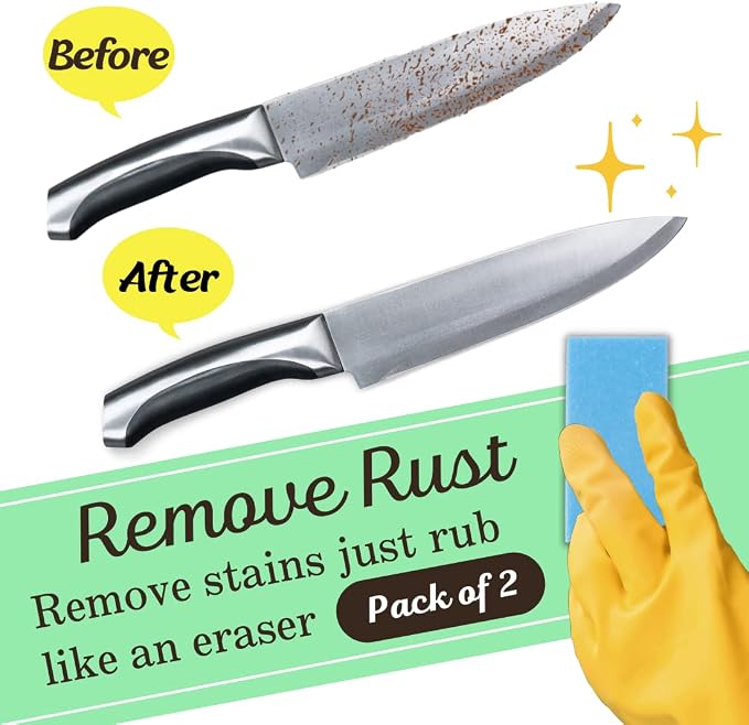 Rust Eraser for Knives Kitchen Stoves Wood Finish and Bicycles Multi Purpouse - Image 2