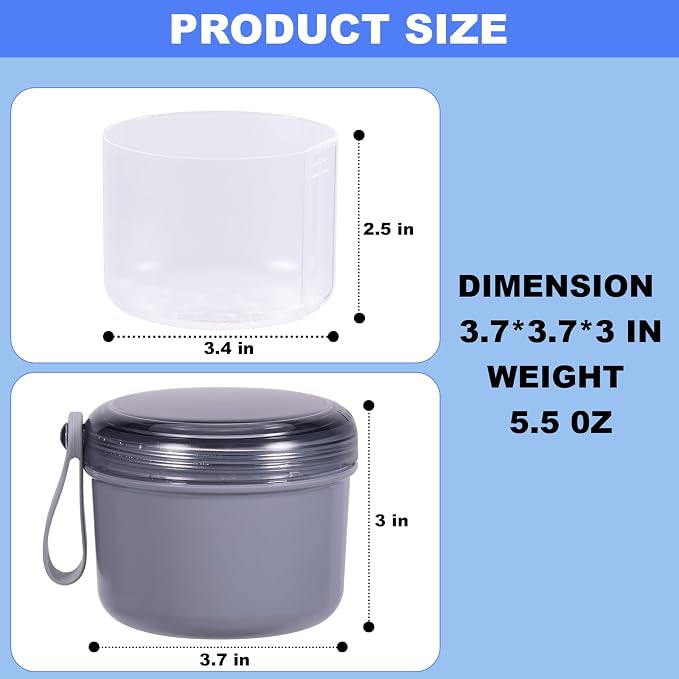 Denture Case, Leak Proof Denture Bath Cup - Image 3