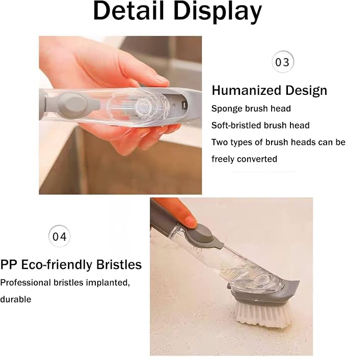 Soap Dispensing Dish Brush - Image 6