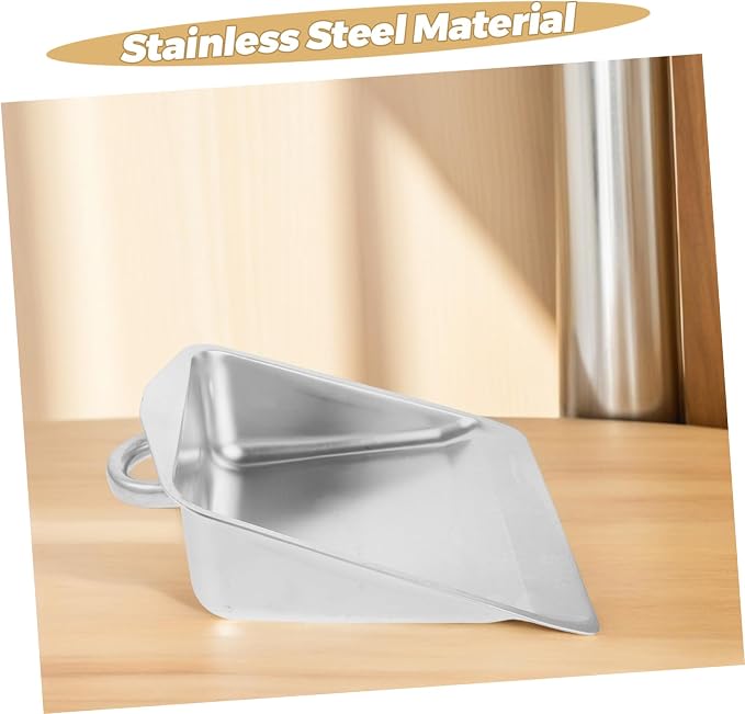 Heavy Duty Handheld Dustpan Stainless Steel Dust Pan Brush Dustpan and Brush - Image 9