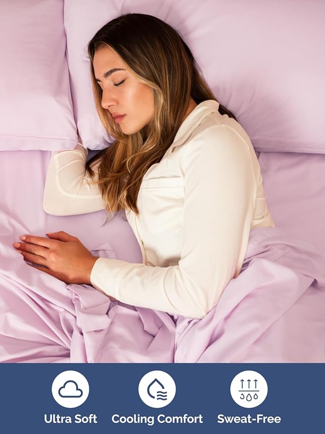 Extra Deep King Sheet Set - 6 Piece Breathable & Cooling Sheets - Hotel Luxury Bed Sheets Set - Easy & Secure Fit - Soft, Wrinkle Free & Comfy Sheets Set - Light Pink Sheet Set with Extra Deep Pockets