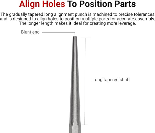 TEKTON Long Alignment Punch Set, 3-Piece | 66556 | Made in USA - Image 2