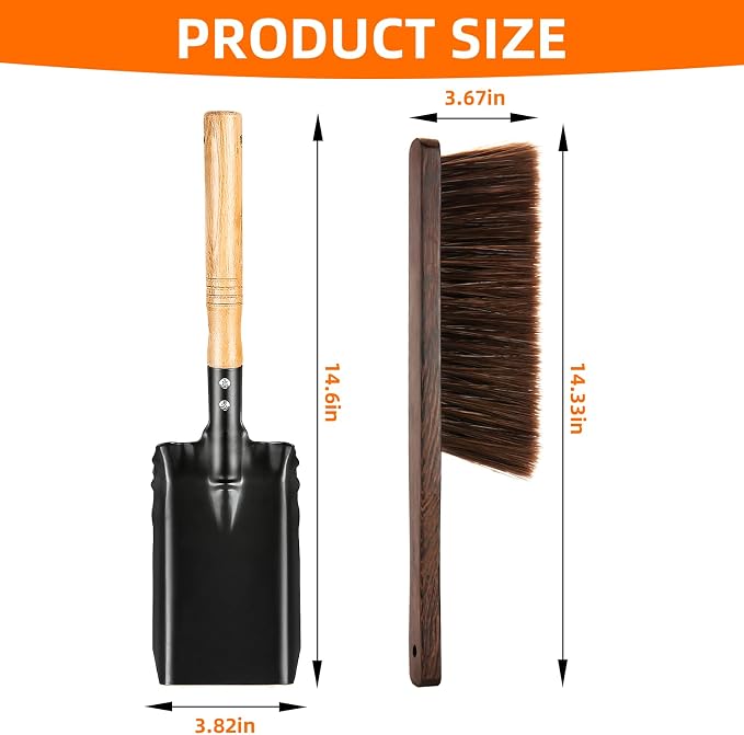 Fireplace Cleaning Tools Set Indoor, Fireplace Shovel - Image 6