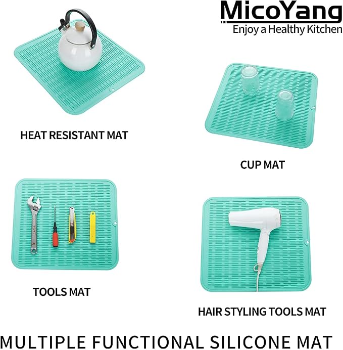 Silicone Dish Drying Mat for Multiple Usage, Easy clean, Eco-friendly, - Image 4