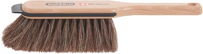 Superio Handheld Comfort Grip Plastic Dustpan and Wooden Brush Set - Image 6