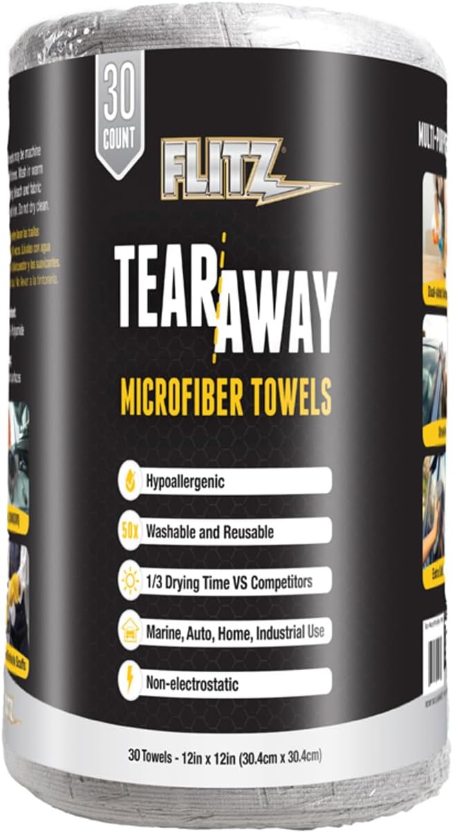 Flitz Tear Away Microfiber Towel Roll by FlitzInternationalLTD
