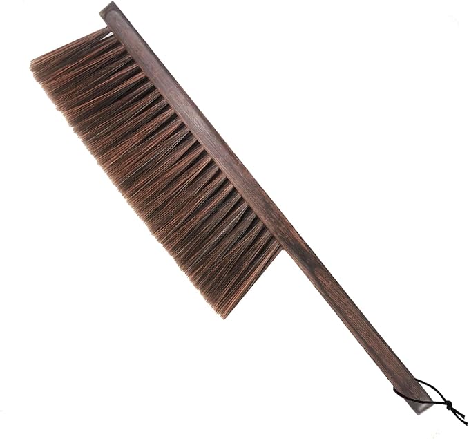 Hand Broom Counter Brush with Wood Handle Soft Bristle Dusting Brush by BSMstonehouseholdsupplies