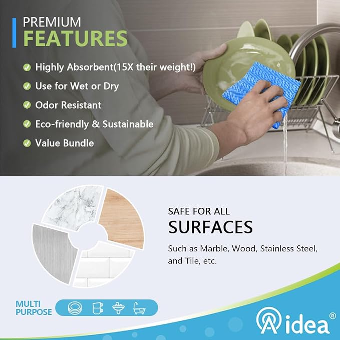 AIDEA Cleaning Wipes, Domestic Wipes, Dish Cloths - Image 2