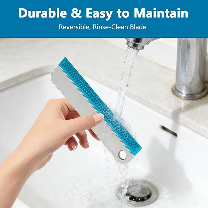 2Pcs Mini Window Squeegee Small Soft Rubber Tool - Image 6