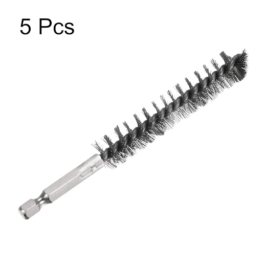 HARFINGTON 5Pcs Bore Brush Stainless Steel 14mm Dia Cleaning Twisted Wire Brush - Image 3