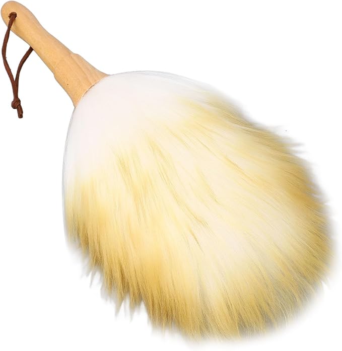 Wooden Handle Lambswool Duster, Soft Wool, Home Use, Musical Instrument - Image 9
