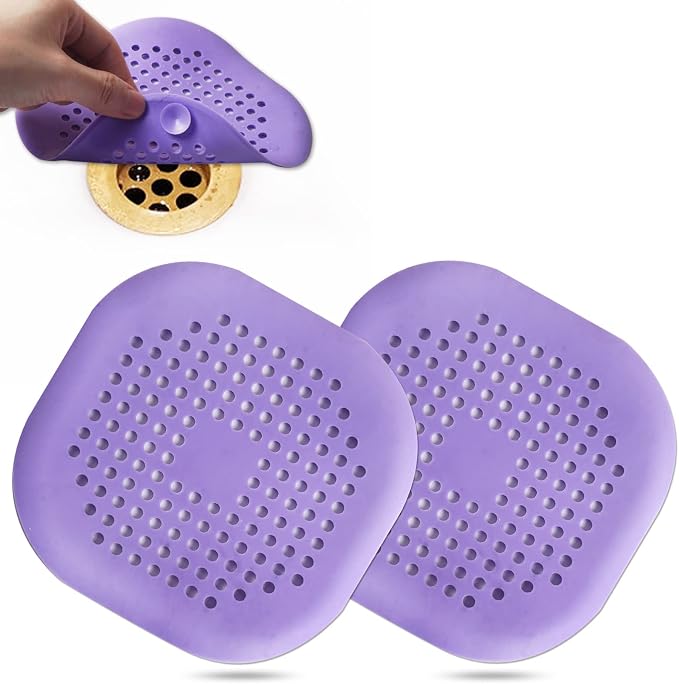 Hair Drain Catcher, Square Drain Cover by Bovinde