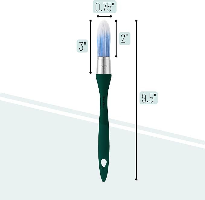 Bates- Trim Paint Brush, 0.75 Inch, Ergonomic Non-Slip Handle, Synthetic - Image 2