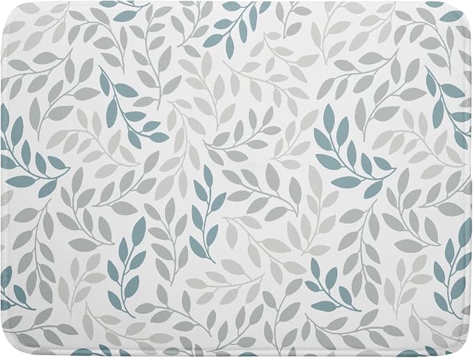 Leaves Branches Dish Drying Mat 18x24 by Kawani