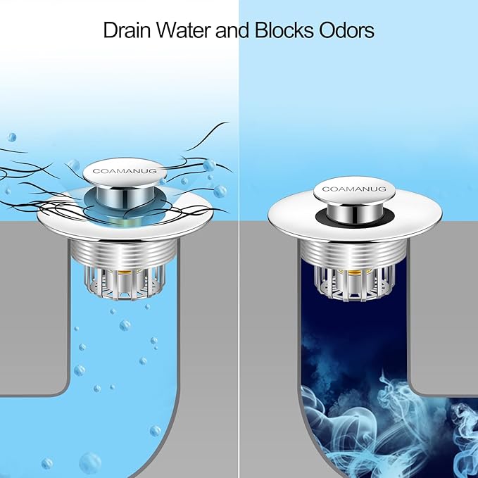 Bathtub Stopper | Shower Drain Hair Catcher, Pop-up Tub Stopper - Image 4