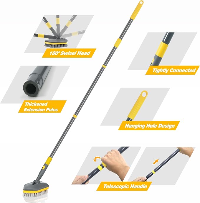 Shower Scrubber with Long Handle - Image 5