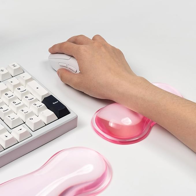 Clear Gel Mouse Wrist Rest, Comfort & Support - Image 2