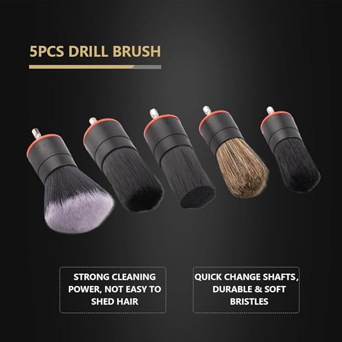 SPTA Drill Brush Attachment, Auto Detail Set, Replacement Car Detail - Image 4