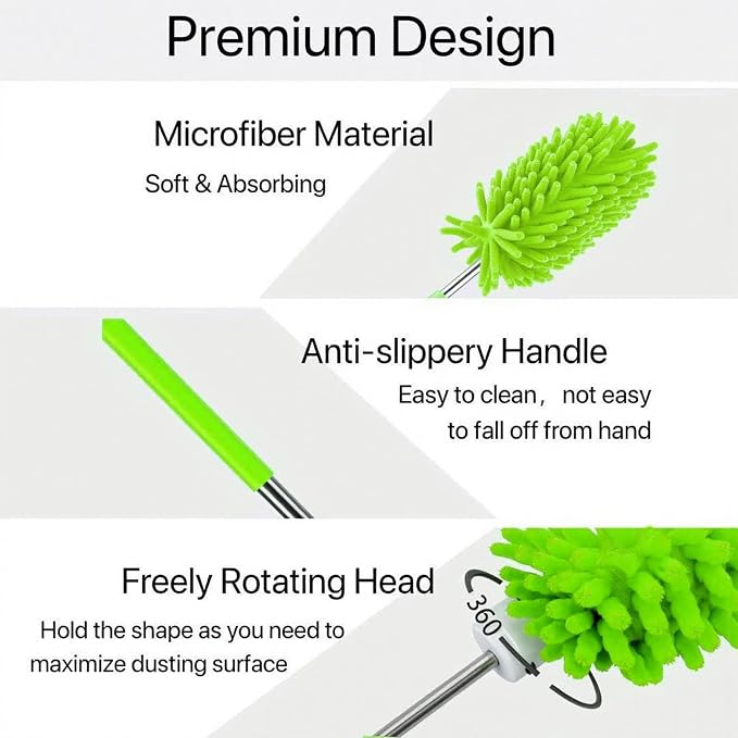 Microfiber Duster for Cleaning, Small Dusters for Cleaning Office Car Computer - Image 3