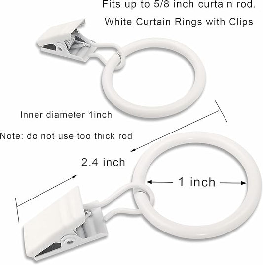 100 Pack Metal Curtain Rings - Image 2