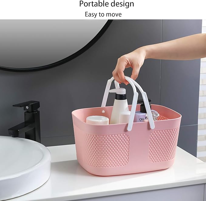 Shower Caddy Basket, Portable Large Capacity Thickened Plastic Organizer - Image 2