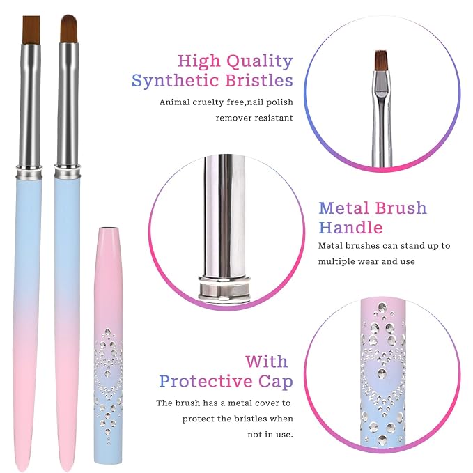 Sliverdew Nail Polish Clean Up Brush, Finger Nail Cleaning Brushes - Image 2