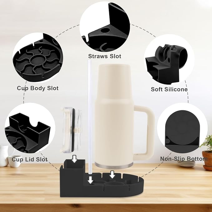 Water Bottle Drying Rack, Silicone Tumbler Drying Rack, Baby Bottle Dryer Holder - Image 4