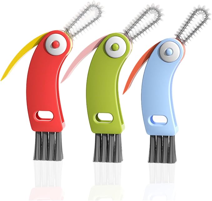3 in 1 Cup Lid Gap Cleaning Brush Set by ELESDA