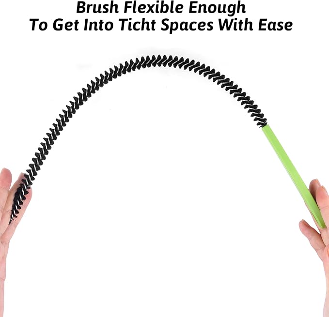 Sewer Drain Brush, Drain Clog Remover, 22.83inch Flexible Long Pipe Snake Hair - Image 2