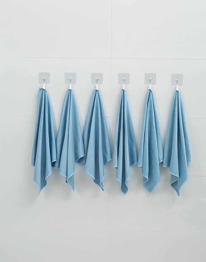 6 Pack Microfiber Glass Cleaning Cloth, 16 Inch X 16 Inch, Lint Free Quickly - Image 6