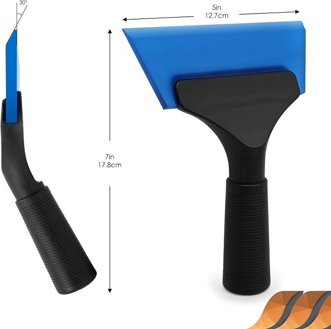 EHDIS Small Squeegee 5 inch Rubber Window Tint Windshield Scraper - Image 7