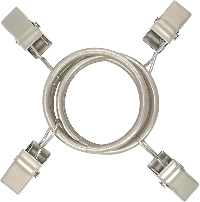 90 Pack Curtain Rings with Clips, Drapery Clips with Rings, Drapes Rings 1.26 - Image 8