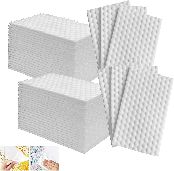 Magic Sponge Eraser Sheets, Thin Disposable Magic Cleaning Pads Wipes by YeahWhee