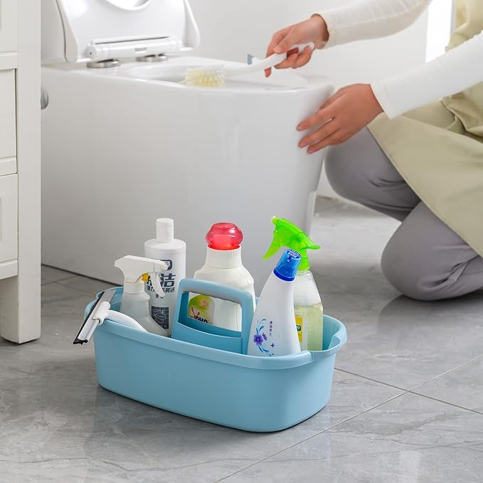 ALINK Large Plastic Shower Caddy Tote, Portable Storage Caddy Basket Organizer - Image 5