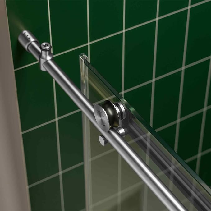Woodbridge 56-60" W x 80" H Frameless Single Sliding Shower Door - Image 8