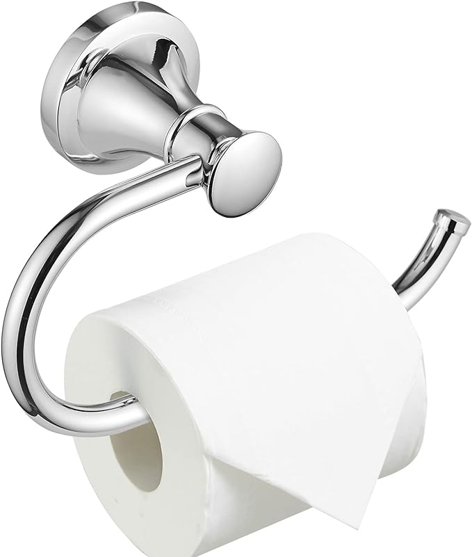 BESy Polished Chrome Toilet Tissue Paper Holder Polished Chrome Bathroom by BESy