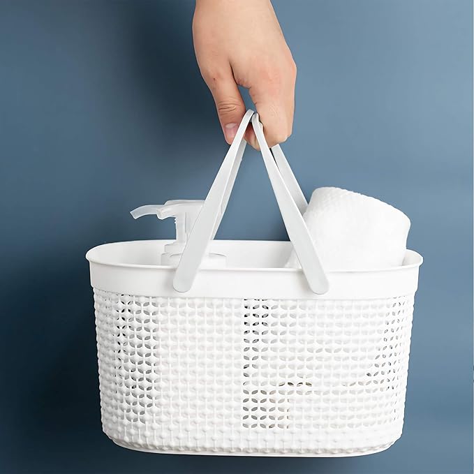 rejomiik Portable Shower Caddy Basket, Plastic Organizer Storage Tote - Image 3
