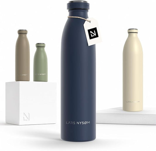 LARS NYSØM Stainless Steel Insulated Water Bottle 12oz 17oz 25oz 34oz 51oz | by LN