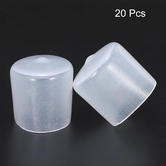 uxcell 20pcs Rubber End Caps 30mm ID Vinyl PVC Round Tube Bolt Cap Cover Screw - Image 2