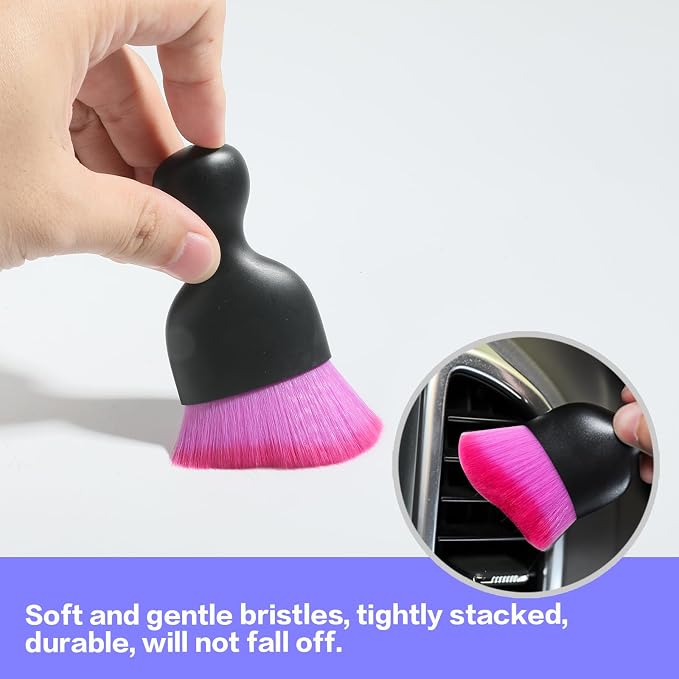 Car Interior Detailing Brush, Soft Bristle Cleaning Brush Car Detailing Brush - Image 2