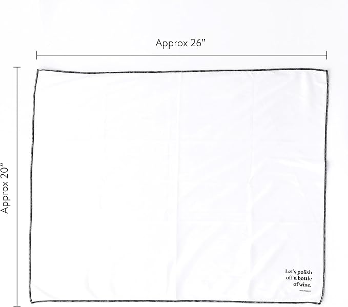 Microfiber Polishing Cloth for Wine Glasses & Stemware | Bar Towel | Wine Gifts - Image 3