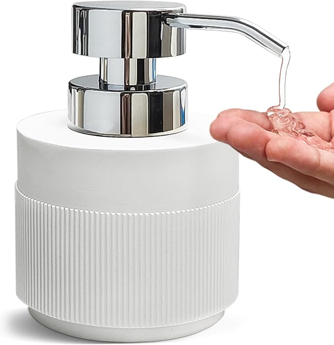 Resin Soap Dispenser for Bathroom, Hand Lotion Liquid Dispenser Easy-to-Press by Unknown