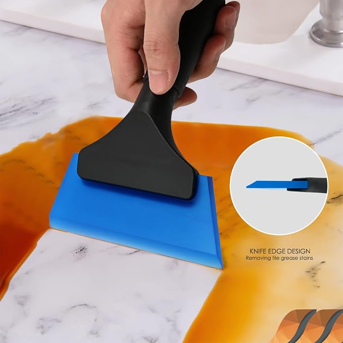 EHDIS Small Squeegee 5 inch Rubber Window Tint Windshield Scraper - Image 4