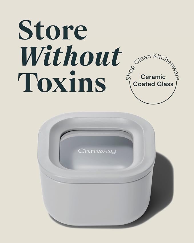Caraway 2pc Glass Food Storage Set - Image 2