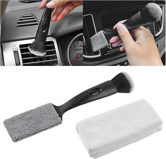 Car Double Head Brush, Portable Auto Dashboard Double Ended Dust Sweeping by Unknown