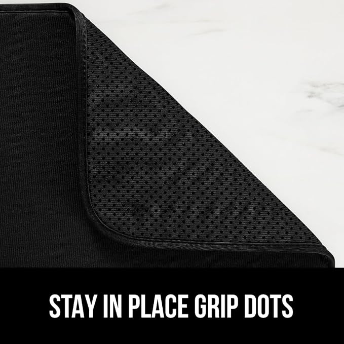 GORILLA GRIP Ultra Water Absorbent Microfiber Dish Drying Mat, Quick Dry Thick - Image 4