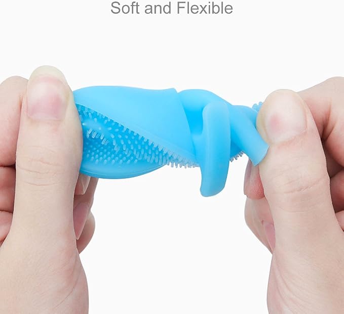 INNERNEED Soft Silicone Facial Cleansing Brush Manual Face Scrubber Exfoliating - Image 3