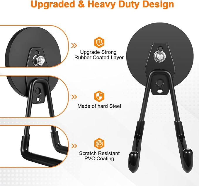 ENUODA Strong Magnetic Hooks Heavy Duty Large Magnet Garage Hooks Storage Hook - Image 5