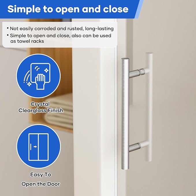 Zenith Shower Door, 60 in W x 74 in H Frameless Shower Door - Image 6
