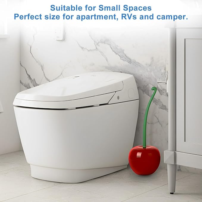Toilet Brush Household Bathroom Cleaning Cherry: 2-Pack Adorable Shape - Image 5